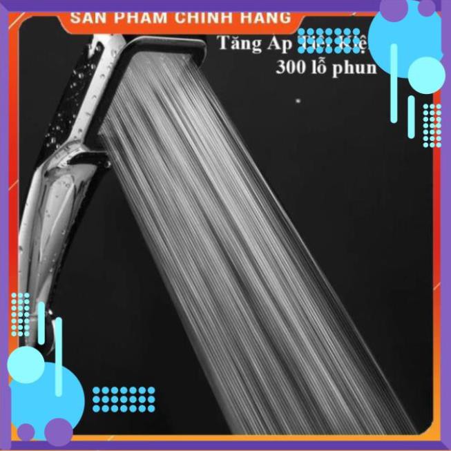 🚿Vòi sen cao cấp❤️FREESHIP🚛 Đầu vòi sen vuông Tăng áp 300 lỗ cao cấp 206787 bạc [SKM]