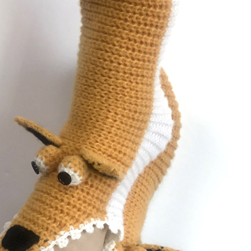 Brroa Vớ Dệt Kim Hình Sóc Hoạt Hình 3D Miệng Rộng Vui Nhộn Giữ Ấm Cho Nam Và Nữ