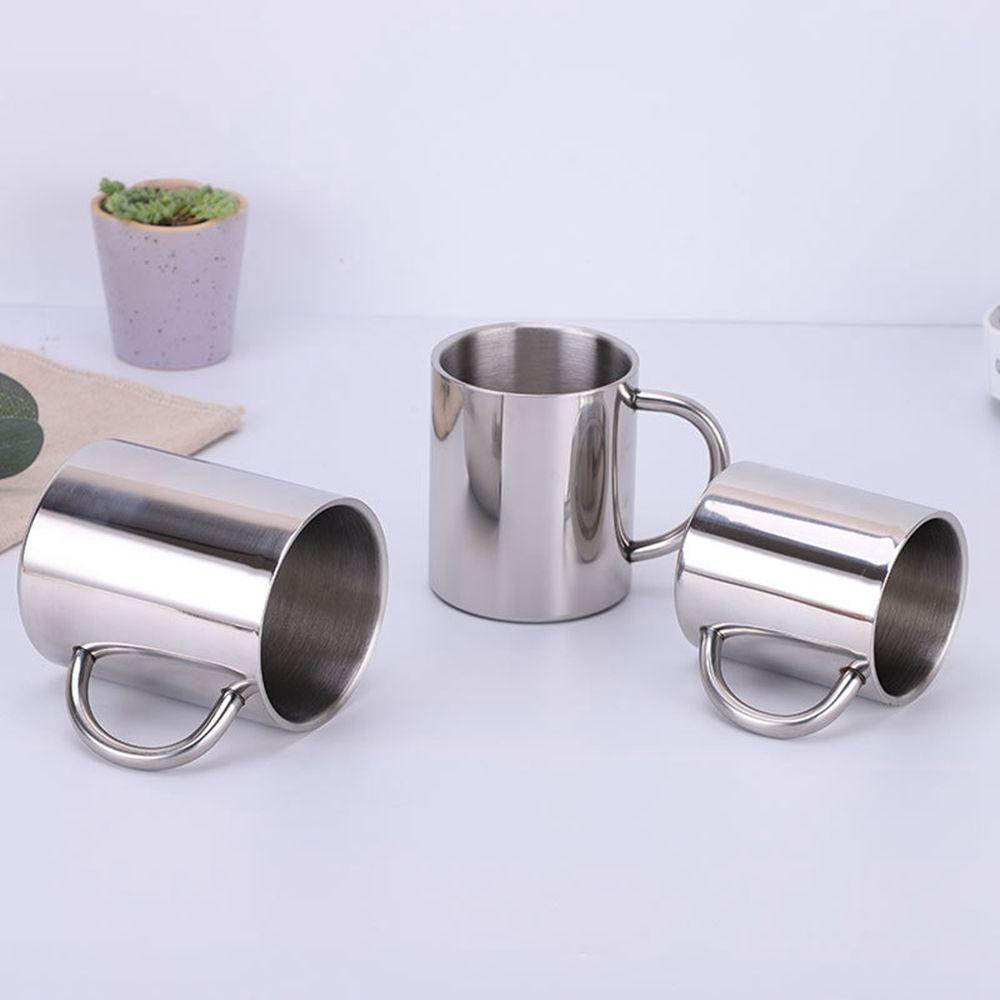 Bình Nước Inox 400ml / 300ml Nhỏ Gọn Tiện Dụng|Cốc Uống Nước Hai Lớp Gắn Tường Tiện Lợi
