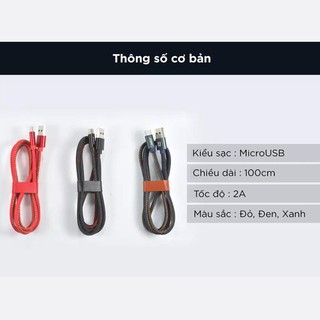 Cáp sạc nhanh MicroUSB JOWAY LM19