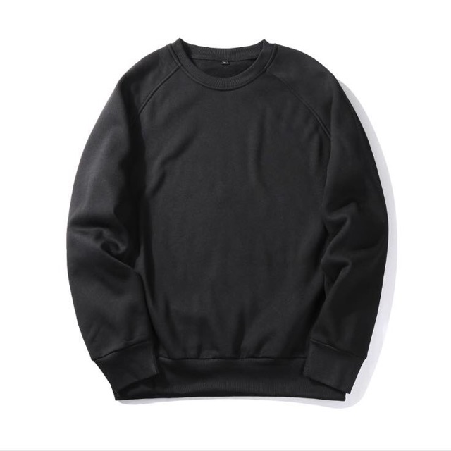 Áo Sweater trơn chất nỉ bông đủ màu phom rộng | BigBuy360 - bigbuy360.vn