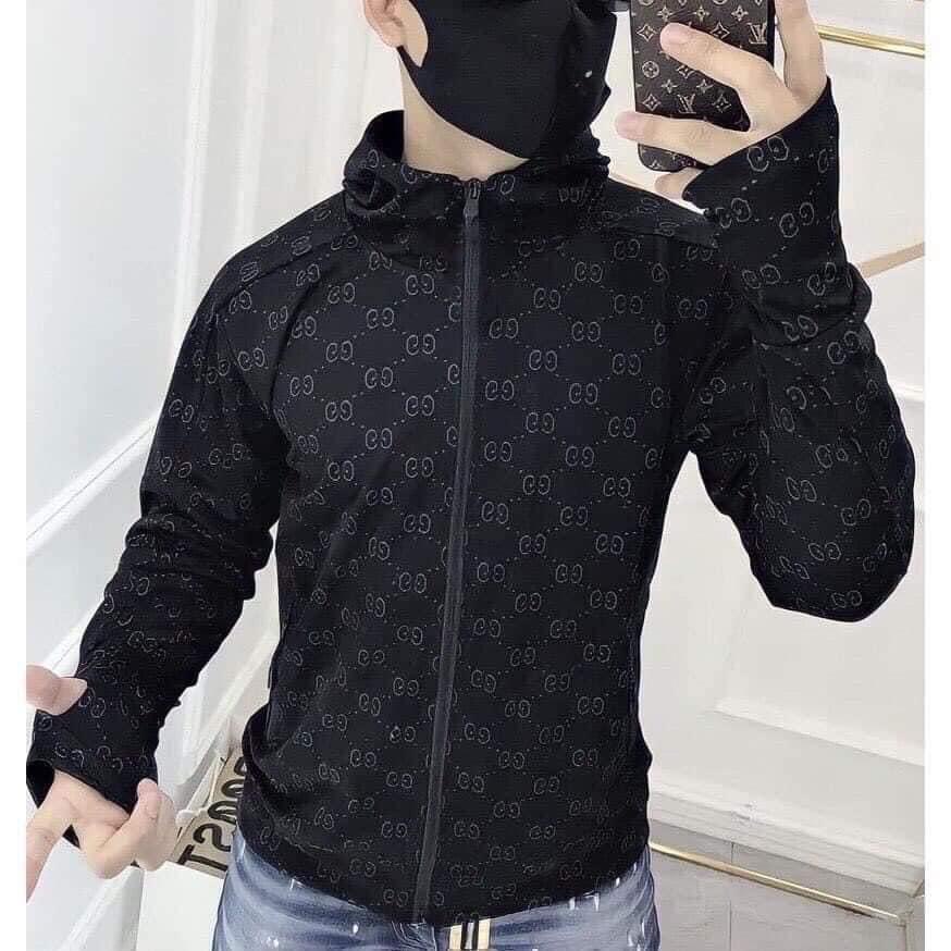   Ảnh thật  Áo chống nắng nam nữ Chất umi thấm hút mồ hôi chống tia uv in chìm chứ LV đẹp hàng giá rẻ 