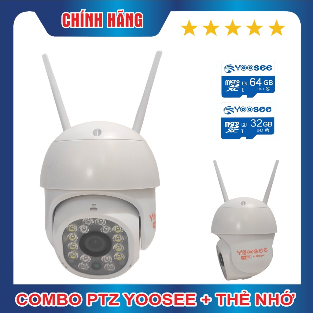 Camera mini yoosee 5.0Mpx - camera 2 râu yoosee full hd 1080, siêu nét, góc rộng, có màu ban đêm, bảo hành lâu