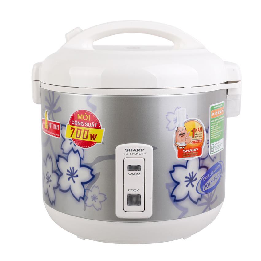 Nồi cơm điện Sharp KS-N181ETV &quot;SL&quot; 1.8L