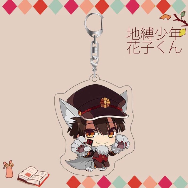 Móc khoá hanako-kun , móc khoá anime jibaku shounen hanako-kun