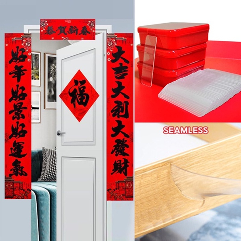 Cuộn Băng Keo Giấy Canvas Hai Mặt Dùng Dán Ảnh/Trang Trí Nhà Cửa/Tiệc Cưới DIY
