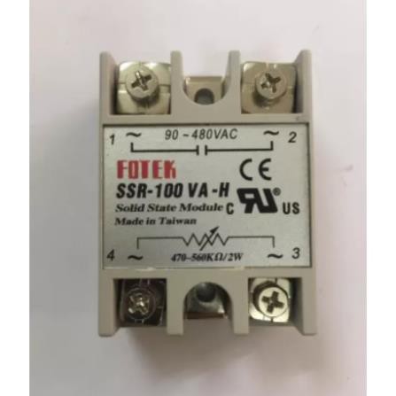 Rơ le bán dẫn fotek SSR 100VA, 100VA-H, 100AA, 100AA-H, 100DA, 100DA-H chuyên dụng cho nồi phở bằng điện