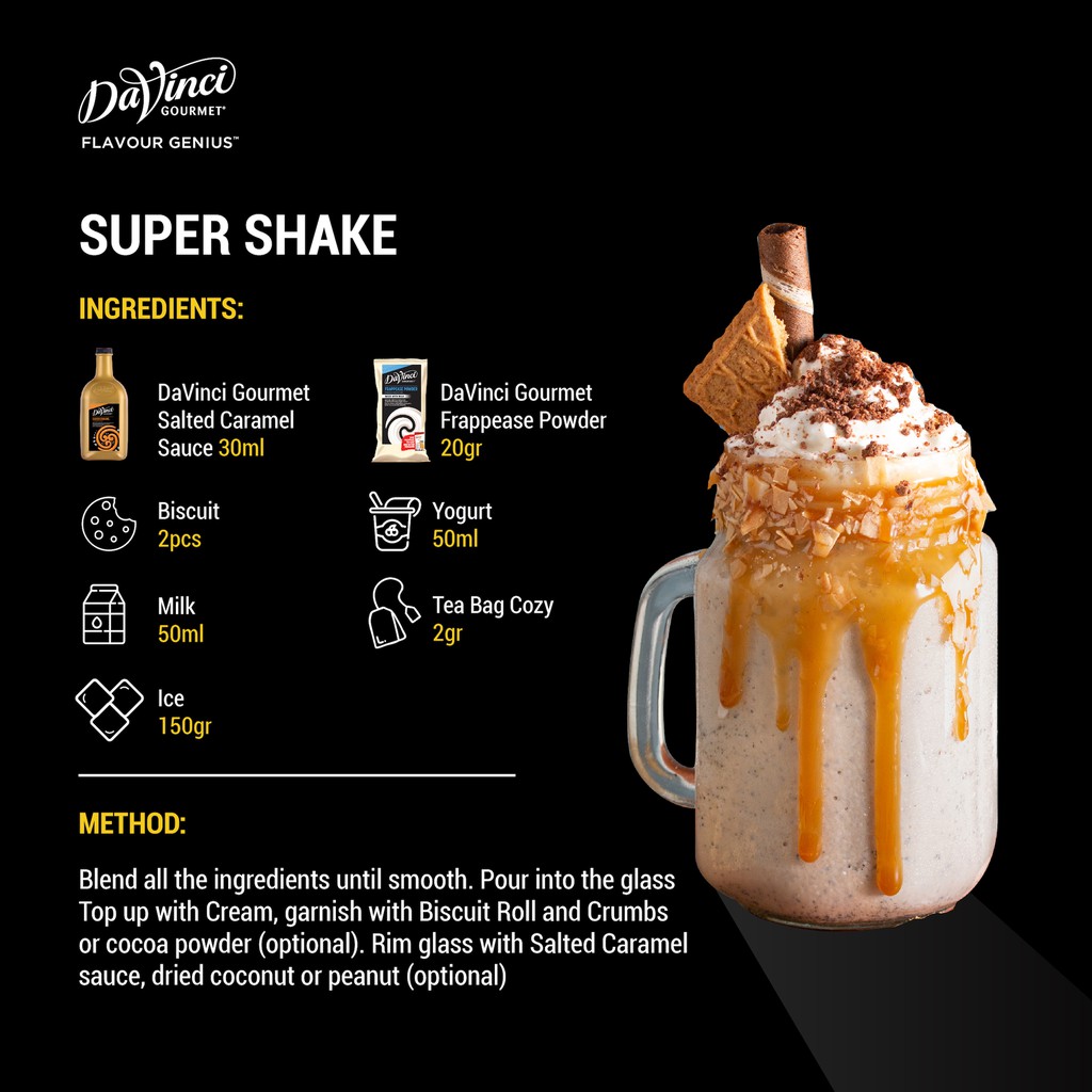 Bột nền pha chế / Frappease Powder - Davinci Gourmet