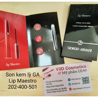 Vỉ son kem lì GIORGIO ARMANI - Lip Maestro (202-400-501)