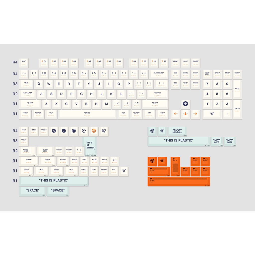Set Keycap PBT in dyesub this is plastic, BOW nút bàn phím cơ phù hợp hầu hết các loại bàn phím layout thông dụng