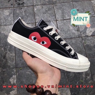 (Video cận cảnh) Giày Sneaker CV CDG Low Black