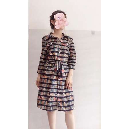 Đầm TOMMY HILFIGER mẫu mới in họa tiết sách 🍀🍀🍀