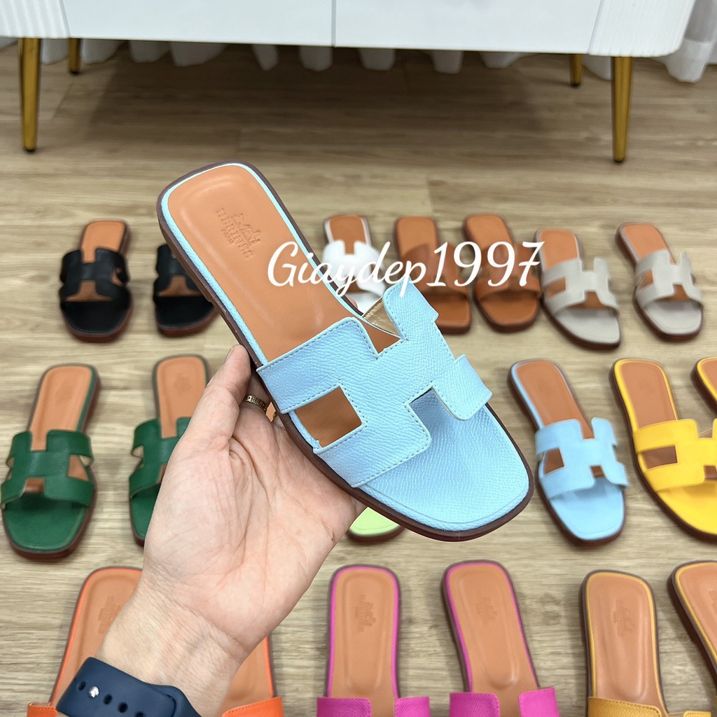Dép chữ H cao cấp, dép lê nữ HÀNG LOẠI 1 đế vân gỗ, logo dập chìm