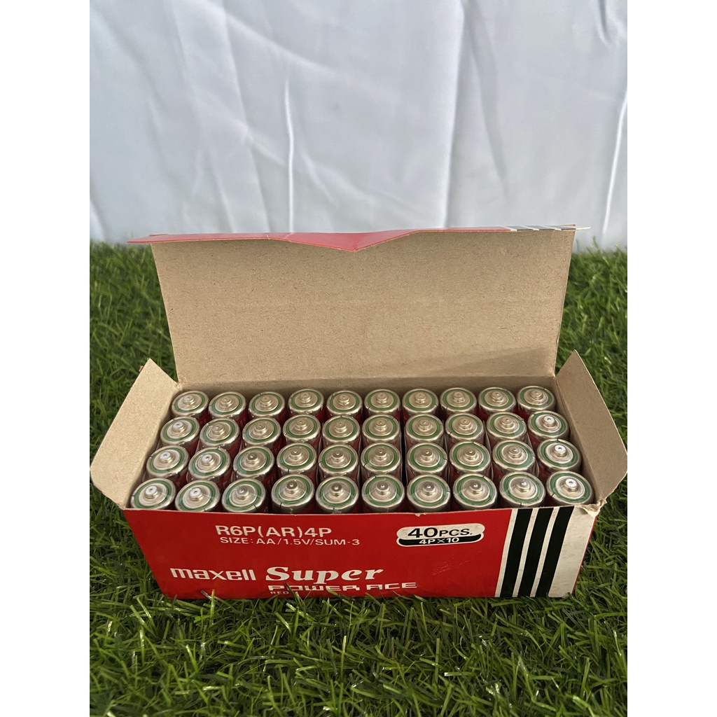 Pin Maxell 2A chính hãng, date mới_hộp 40 viên