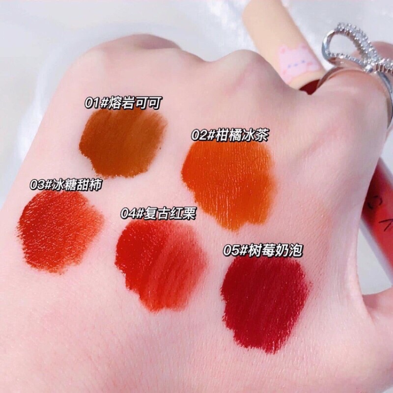 Sét son kem VONGEE thỏ cà rốt 5 cây