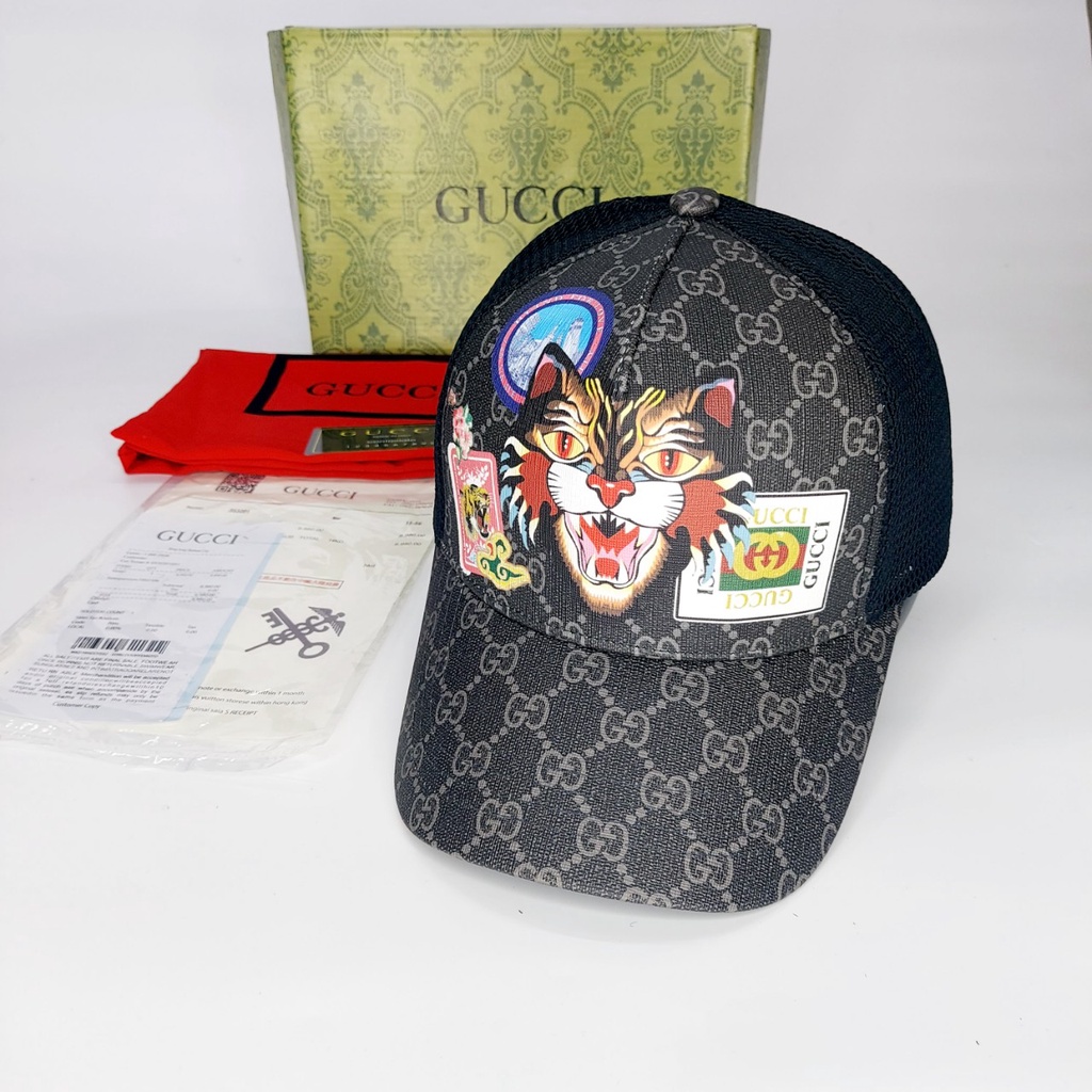 Nón kết gc .Mũ lưỡi trai Gc da cao cấp dập mèo logo full box hộp cực đẹp