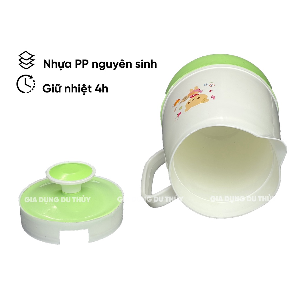 Ca giữ nhiệt dung tích 1000ml-1500ml-2000ml, ca đựng trà đá quán ăn nhựa PP chính phẩm của tổng kho gia dụng Du Thủy