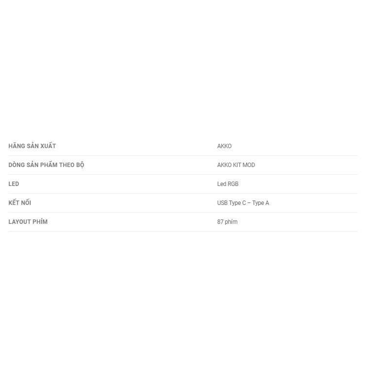 Kit bàn phím cơ AKKO Designer Studio – MOD001 Psittacus