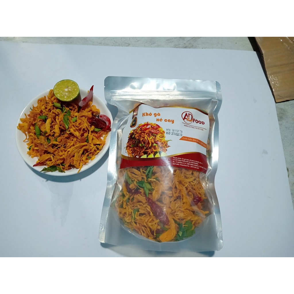 1 KG KHÔ GÀ XÉ TỎI ỚT MỚI