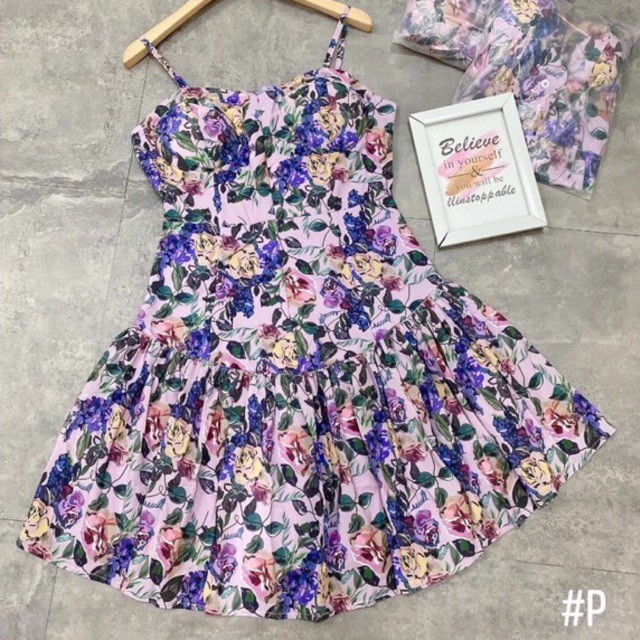 Váy Hoa Nhí Babydoll Hai Dây Siêu Chảnh , Đầm Nữ Dáng Xoè Tiểu Thư ( Kèm ảnh và video thật ) | BigBuy360 - bigbuy360.vn