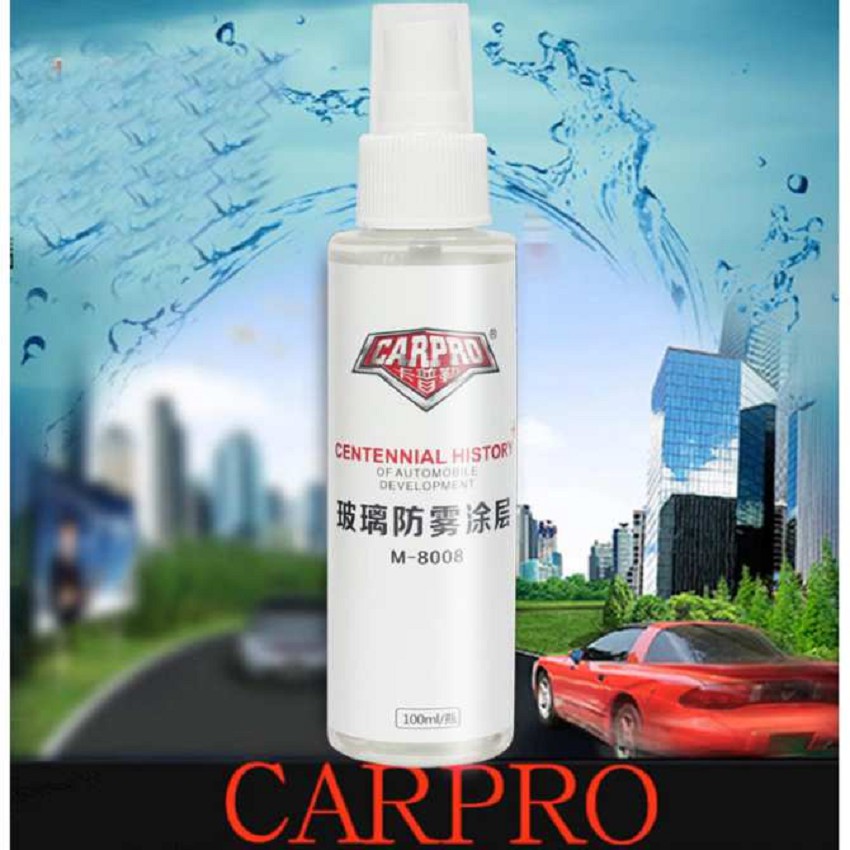 Chai xịt phủ nano chống nước cho gương chiếu hậu ô tô, xe máy CarPro