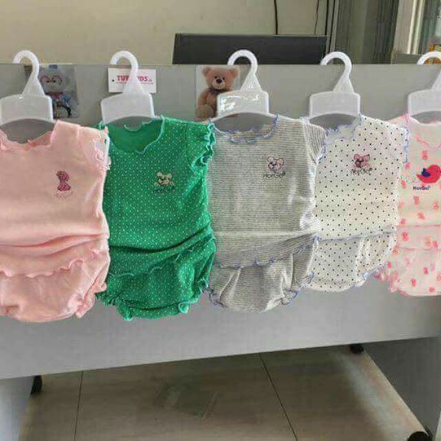 Bộ đồ mát ngắn Hotga cho bé trai và bé gái 4-8kg