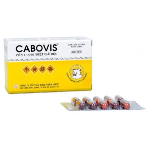 Viên thanh nhiệt Cabovis-Hộp 5 vỉ x 10 viên