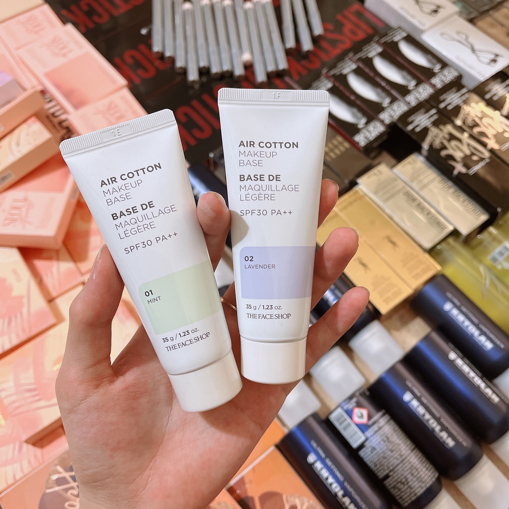 Kem Lót Trang Điểm THE FACE SHOP AIR COTTON 35G