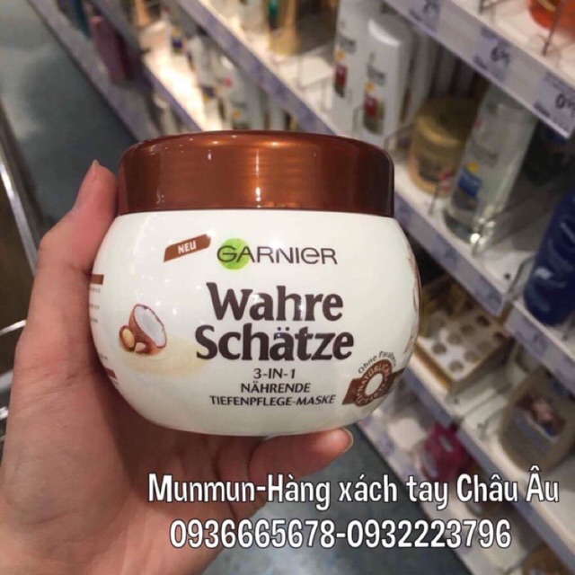 Kem ủ tóc siêu mượt Garnier Wahre Schatze