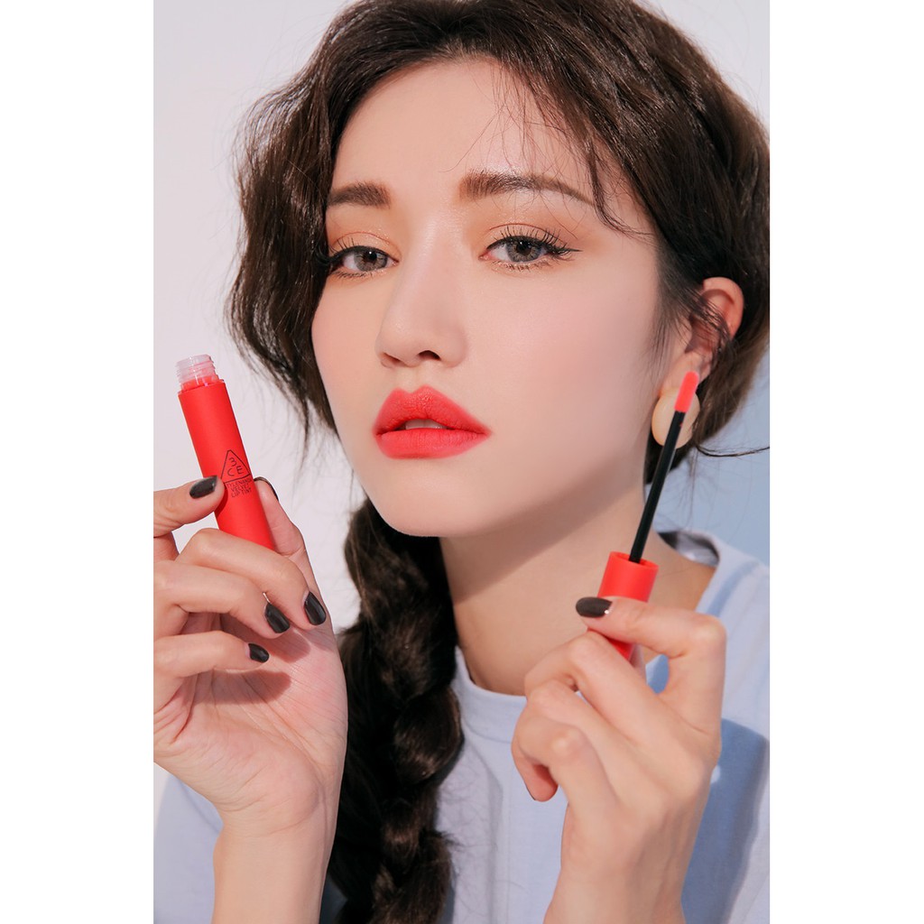 Son 3CE Kem Velvet Lip Tint Màu Save Me ( san hô neon ) chuẩn auth