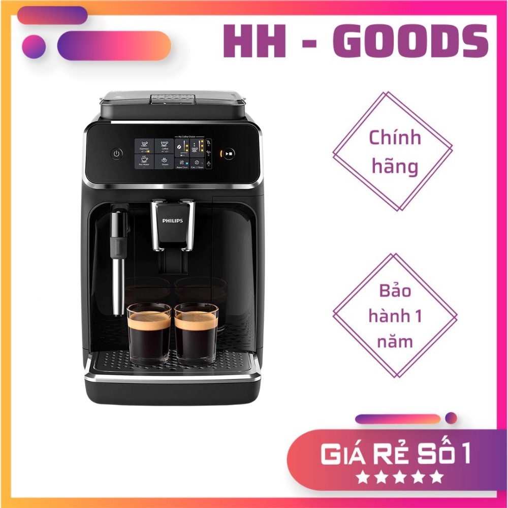 Máy pha cafe Philips 2200 Serie EP2224/10, máy pha cà phê tự động tiện lợi phù hợp với mọi nhà