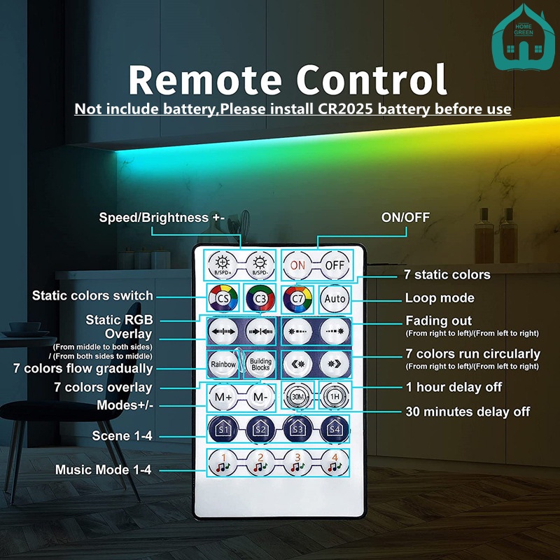 Led dây đuổi ARGB WS2811 hiệu ứng sóng nhạc, cảm biến đuổi theo nhạc điều khiển qua App 2m,3m,5m,10m