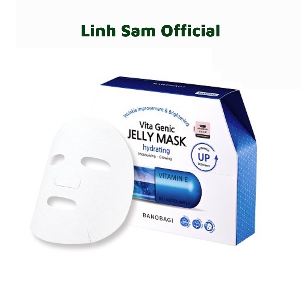 Combo 10 Mặt nạ giấy cấp nước dưỡng ẩm da Vita Genic Hydrating Jelly Mask Vitamin E  -