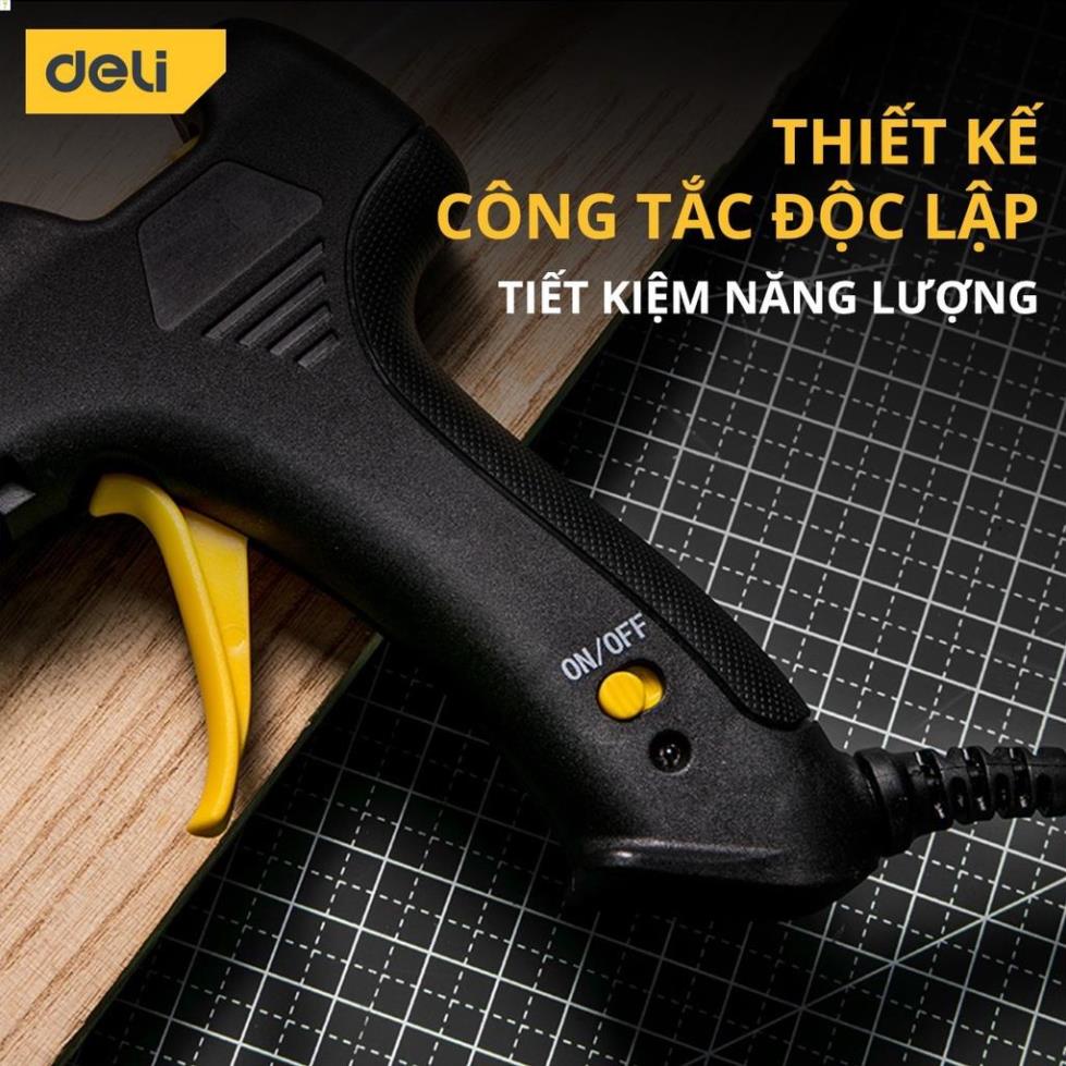 Súng Bắn Keo Deli Cao Cấp Chính Hãng Công Suất Lớn 40W - Nhỏ Gọn, An Toàn Sử Dụng - Thiết Kế Hiện Đại -DL402040/402080