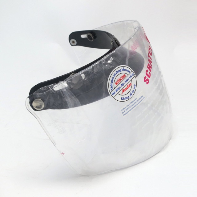 Kính Mũ Bảo Hiềm ANDES Che Cả Mặt - Lắp được mũ bảo hiểm 3/4 & 1/2