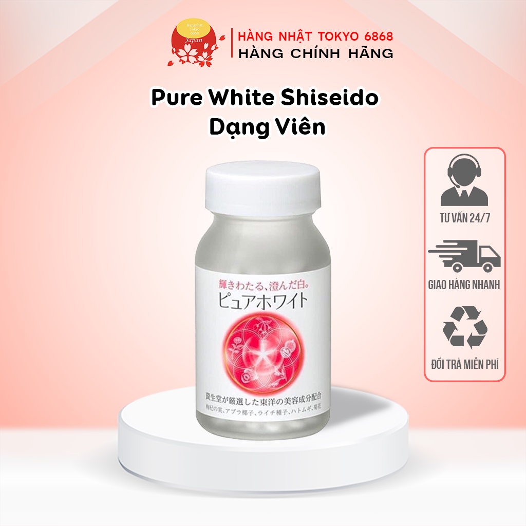 Pure White Shiseido Dạng Viên 240 Viên Uống Trắng Da Mờ Nám Nhật Bản