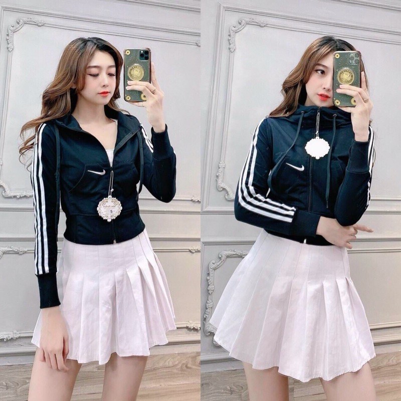 Áo khoác lửng Cton thời trang, áo khoác nữ