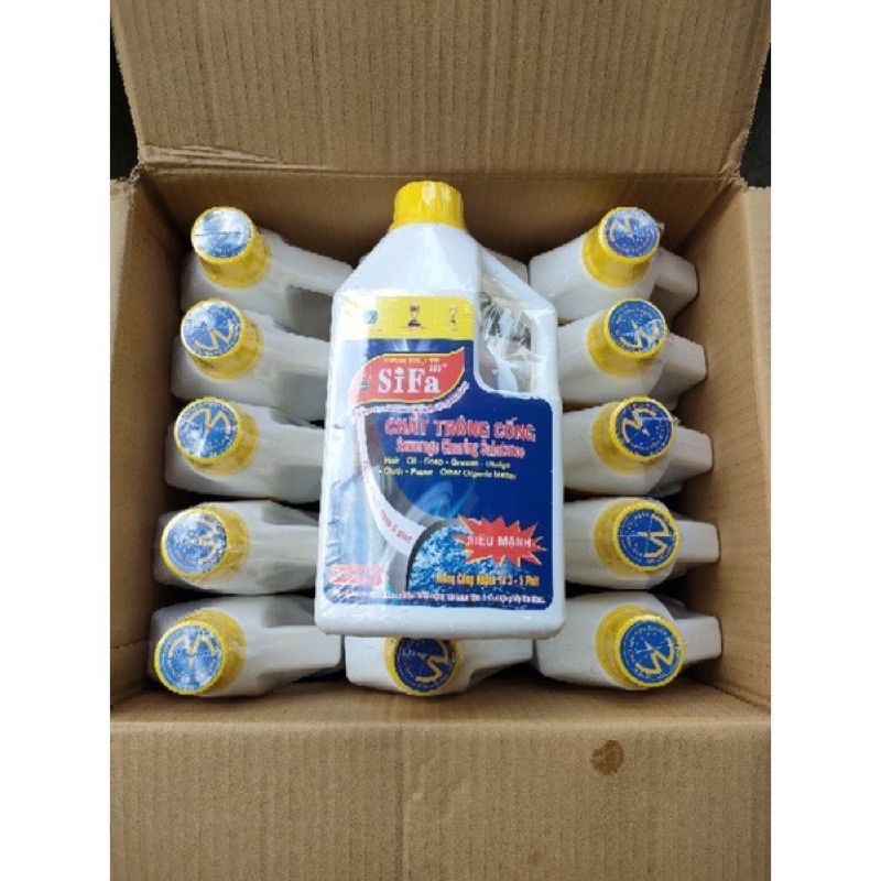 Chất thông cống SIFA dạng nước 1.4kg 1400g 700g siêu mạnh phân hủy nhanh