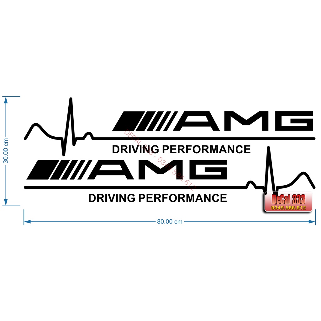 Decal tem dán xe ô tô AMG SPORT WRC 567001 567002 567004