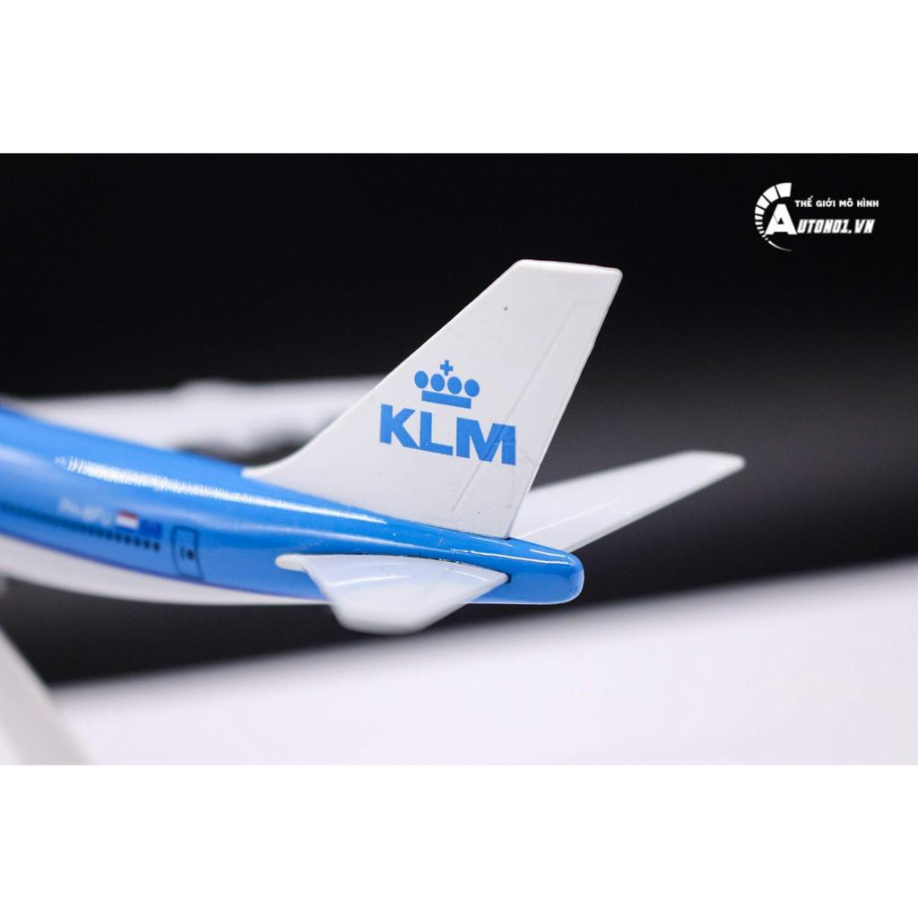 Mô hình máy bay KLM Royal Dutch Airlines Boeing B747 20cm MB20025