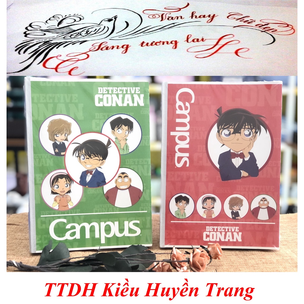 Vở kẻ ngang CAMPUS có chấm Conan Dectective Kids 80tr