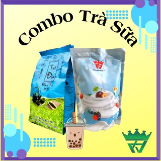 Combo trà sữa truyền thống ngon chuẩn vị: trà đen số 9 loại 1 + bột sữa Royal's