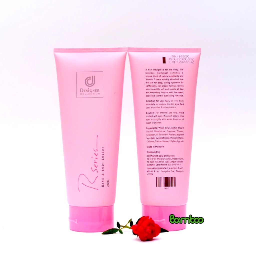 Dưỡng hương nước hoa Desiger RSeries hand &amp; Body 200ml