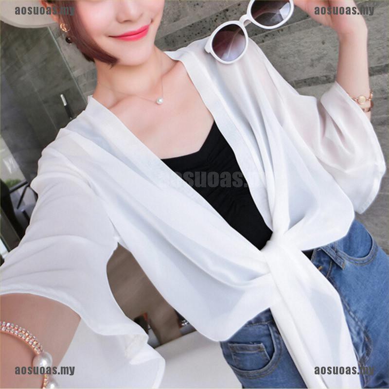 Áo Khoác Cardigan Chống Nắng Bằng Vải Chiffon | BigBuy360 - bigbuy360.vn