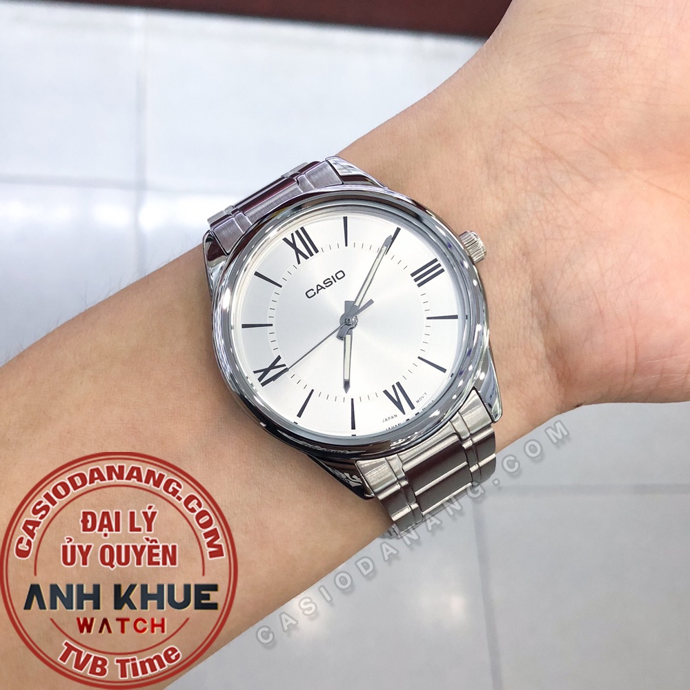 Đồng hồ nam dây kim loại Casio chính hãng Anh Khuê MTP-V005D-7B5UDF (40mm)