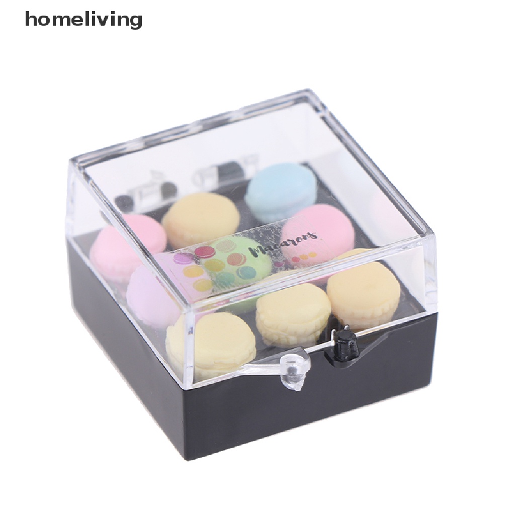 1 Set Mô Hình Bánh Macaroon Tỉ Lệ 1: 12 Trang Trí Nhà Búp Bê