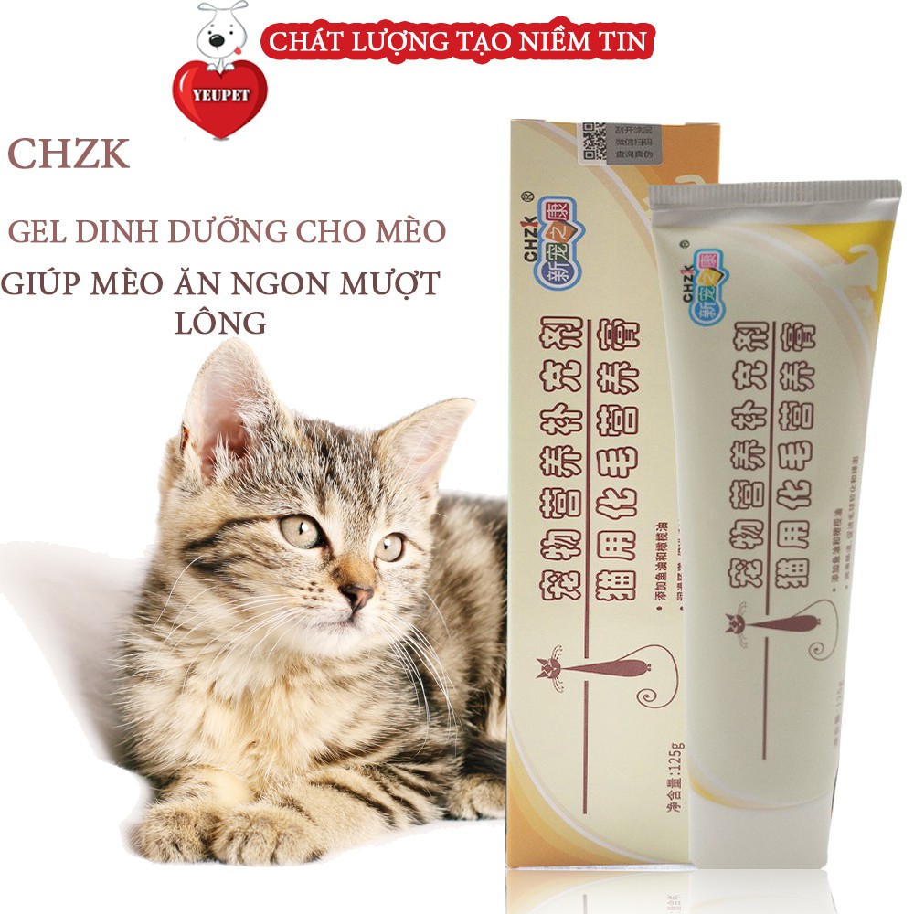 Gel dinh dưỡng cho Mèo cao cấp XC-HMG 125g bổ sung khoáng chất giúp ăn ngon, mượt lông YEUPET Csp12