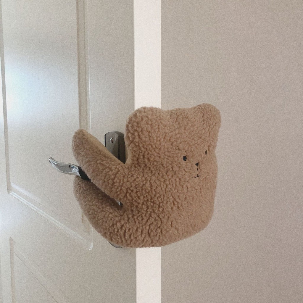Tay cầm cửa chống kẹp tay trẻ em MỊN KIDS, tay cầm chống ca đập cn toàn dễ thương hinh gấu Hàn Quốc