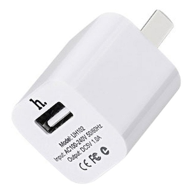 Cục sạc thông minh Hoco UH102 sạc điện thoại, cục sạc dự phòng, 1 Cổng USB, tốc độ sạc nhanh 1A, nhỏ gọn tiện mang theo