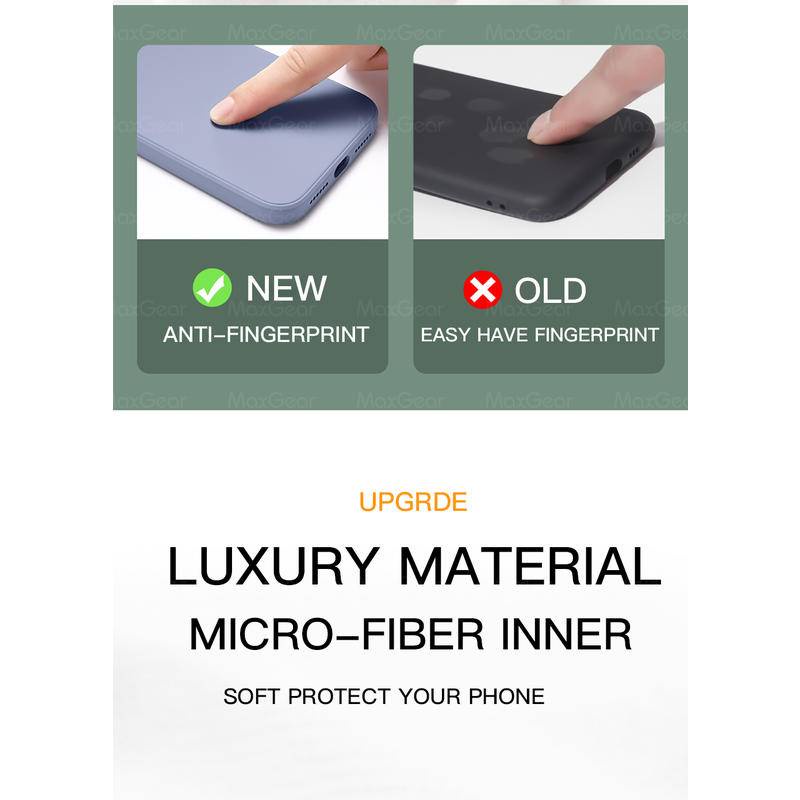 Ốp điện thoại silicon dẻo mềm dáng vuông màu trơn sang trọng cho iPhone12 13 Pro Max Mini iPhone12 iPhone13